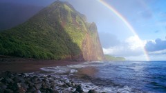 Valleys rocks Hawaii rainbows