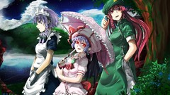 Vampires anime girls maids remilia scarlet touhou izayoi sakuya 