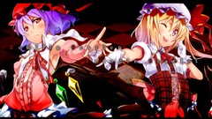 Vampires anime girls remilia scarlet touhou flandre scarlet 