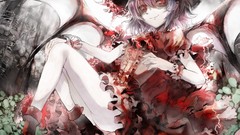 Vampires anime girls remilia scarlet touhou video games
