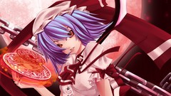 Vampires anime girls short hair remilia scarlet touhou video 