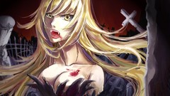 Vampires blondes anime girls bakemonogatari monogatari-series 