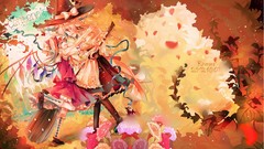 Vampires blondes anime girls witches touhou flandre scarlet 