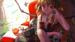 Vampires red eyes touhou flandre scarlet video games