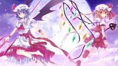 Vampires remilia scarlet touhou flandre scarlet