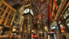 Vancouver clocks urban HDR Photography