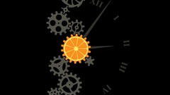 Vector art cogs oranges