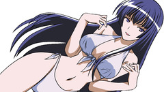 Vector blue hair transparent