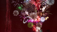 Vector fireworks 1600 artistic 1200