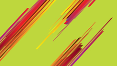 Vector retro lines Green