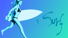 Vector surfing surfers Sport