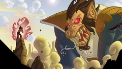 Vegeta son goku artwork