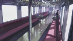 Vehicles Anime empty trains