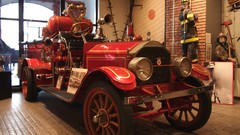 Vehicles fire truck red cars