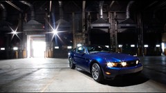 Vehicles Ford mustang muscle cars blue cars