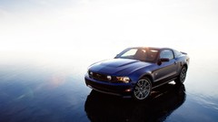 Vehicles Ford mustang muscle cars blue cars