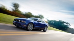 Vehicles Ford mustang muscle cars blue cars