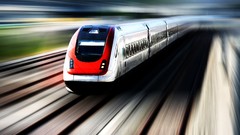 Vehicles motion blur trains