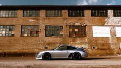 Vehicles side view Porsche