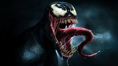 Venom artwork creature teeth dark comics comic art