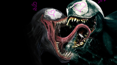 Venom Spider-Man kissing marvel