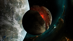 Victim of gravity moon