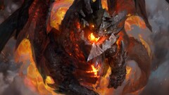 video games dragon video game art creature glowing eyes