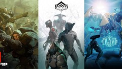 Video games fantasy art warframe mecha
