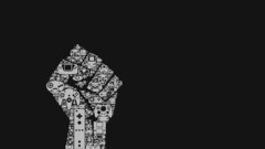 Video Games fist Typography