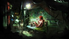 Video games futuristic redheads