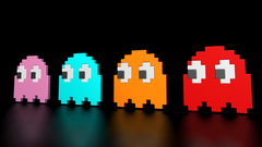 Video games ghosts pac-man