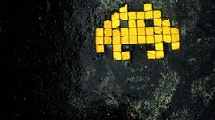 Video games graffiti Space