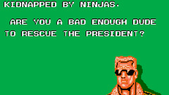 Video Games ninjas Presidents