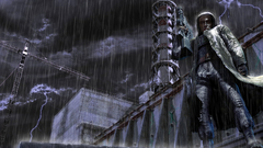 Video games rain artwork