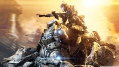 video games titanfall mech robot futuristic weapon