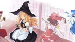 Video games touhou maids