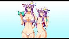 Video games touhou meganekko