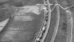 Vietnam convoy on red