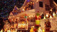 View lights Christmas houses