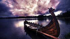Vikings Boats lakes skyscapes