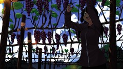 Vineyard anime girls skies touhou open mouth video games 