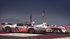 Vintage ALMS racing Ford GT40 Porsche Spyder