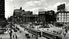 Vintage cityscapes grayscale