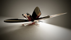 Vintage glass Whales glass