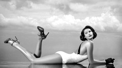 Vintage models grayscale