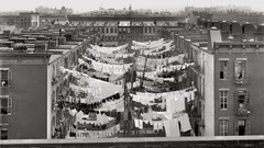 Vintage monochrome buildings historic