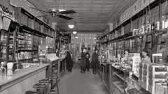 Vintage monochrome historic