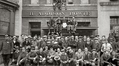 Vintage monochrome USA Harley-Davidson historic