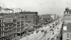 Vintage monochrome USA historic