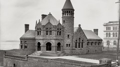 Vintage monochrome USA historic